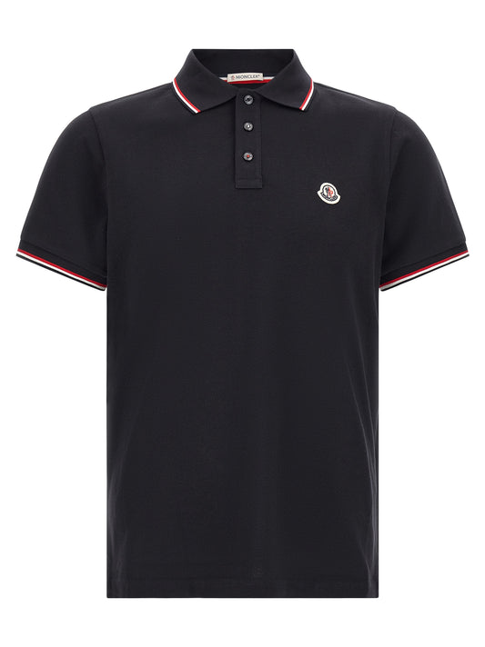 Blue Cotton Polo Shirt