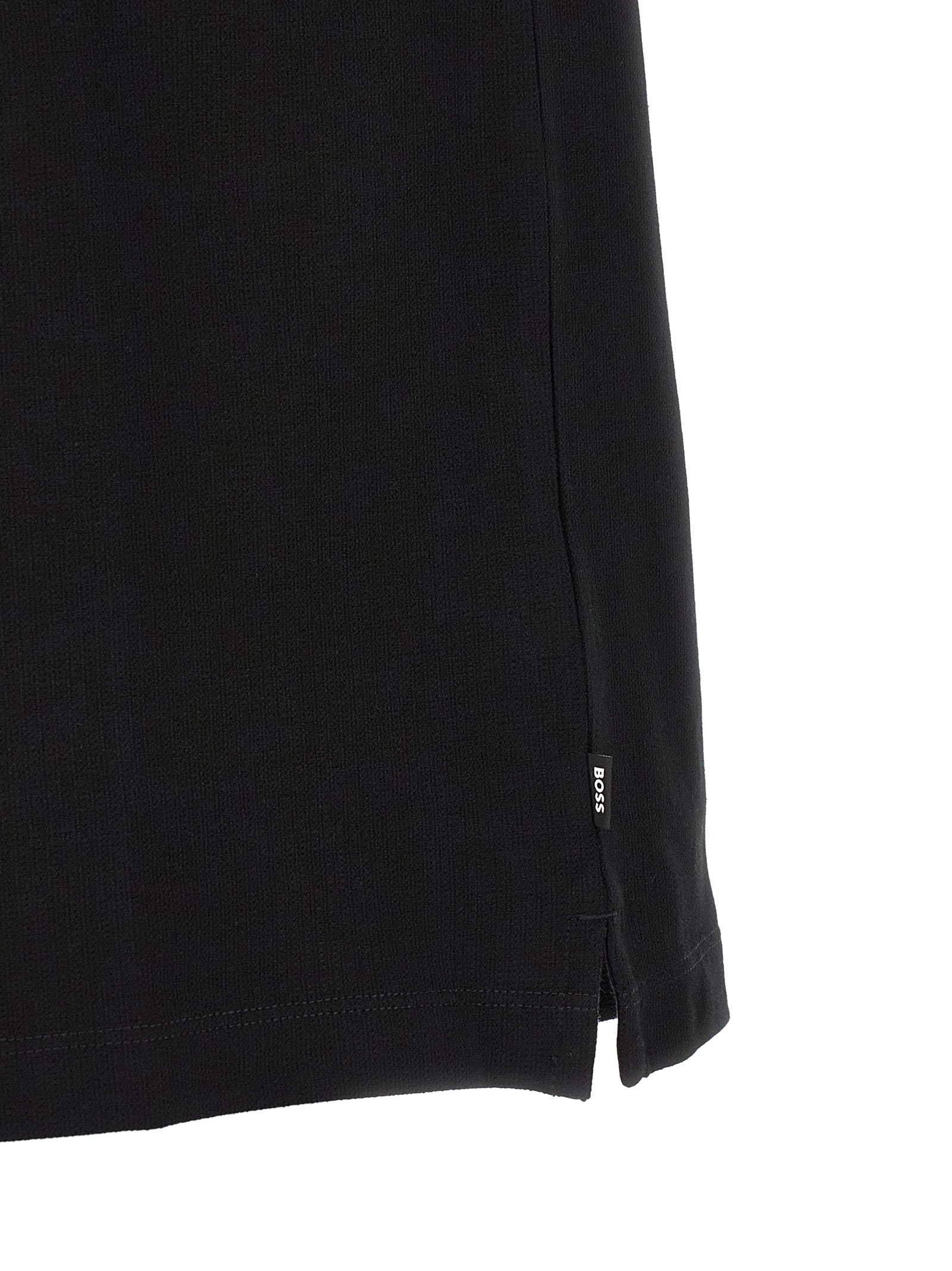 Black Cotton Polo Shirt