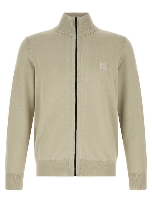 Beige Cotton Cardigan