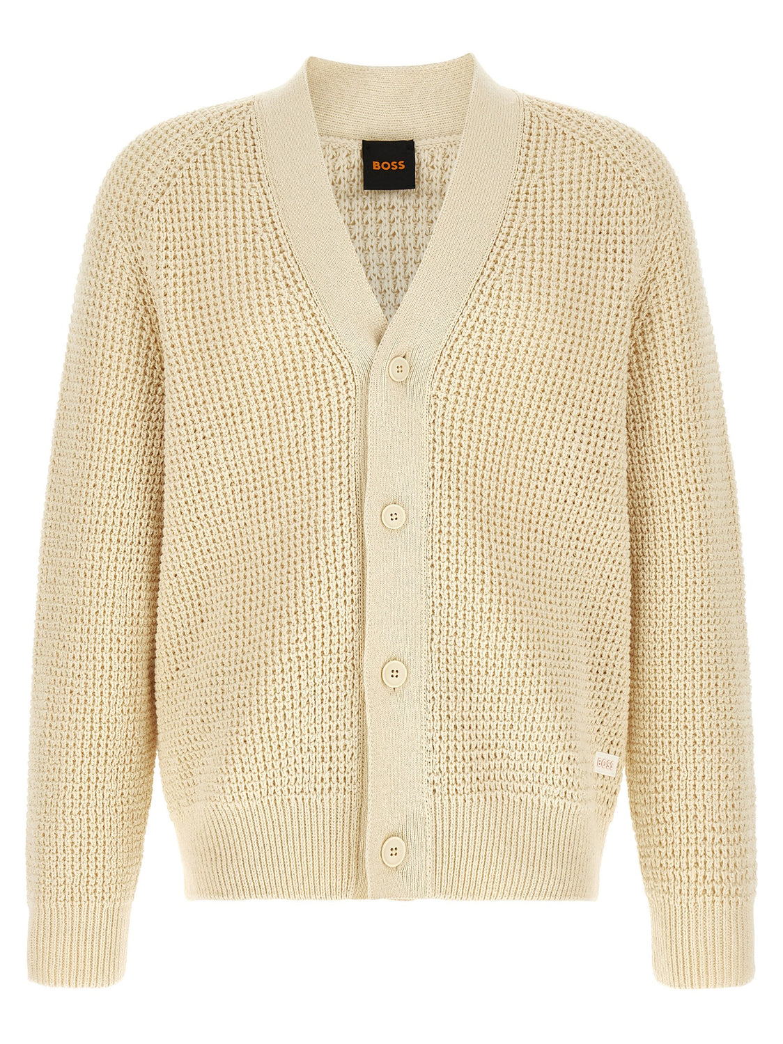 Beige Cotton Cardigan