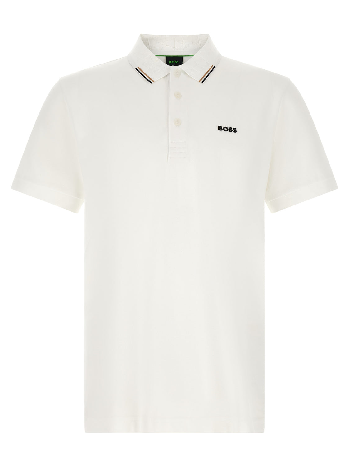 White Cotton Polo Shirt