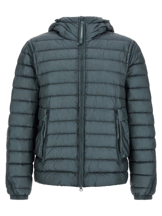 Blue Polyamide Full-Length Jacket