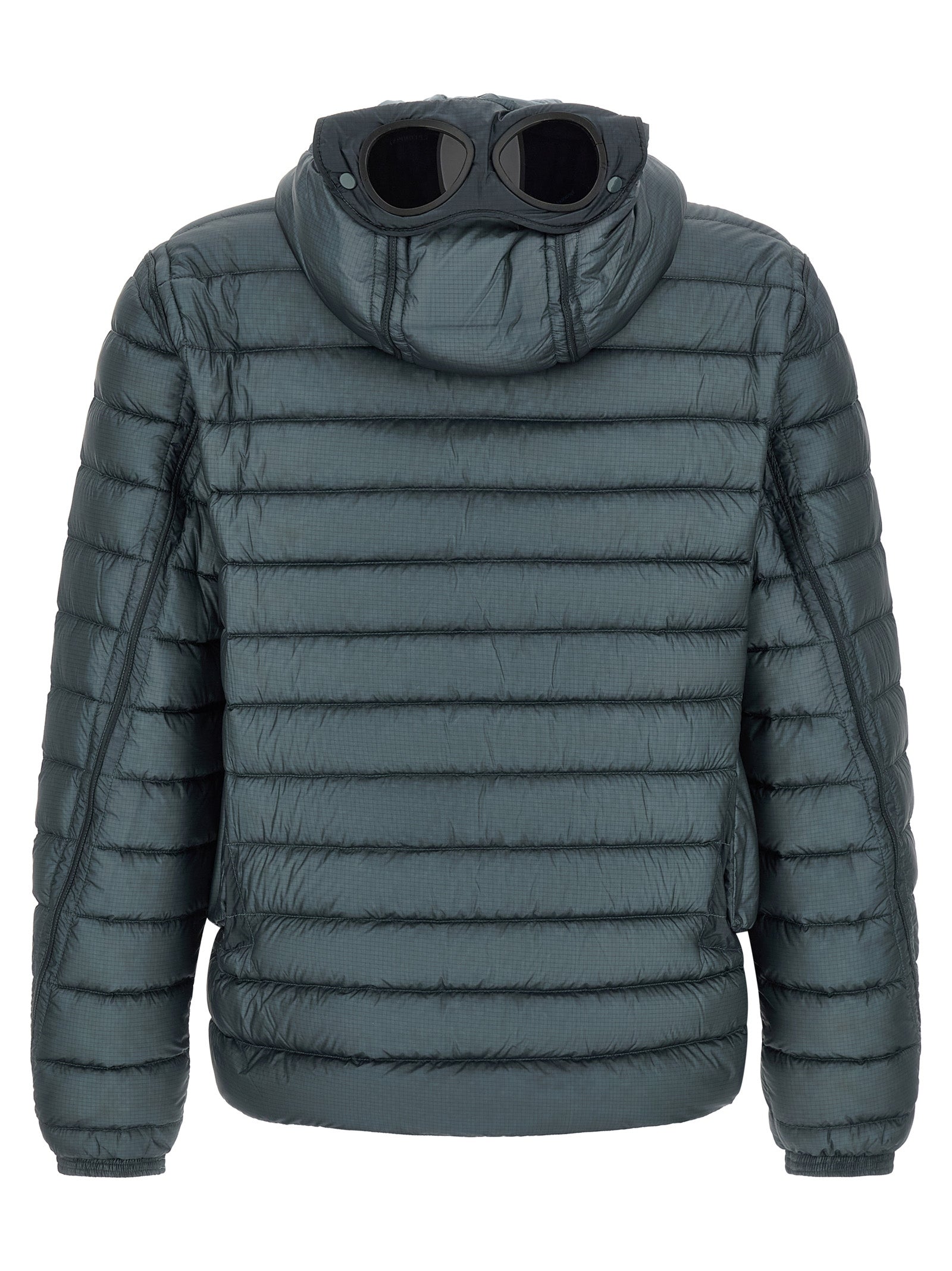 Blue Polyamide Full-Length Jacket