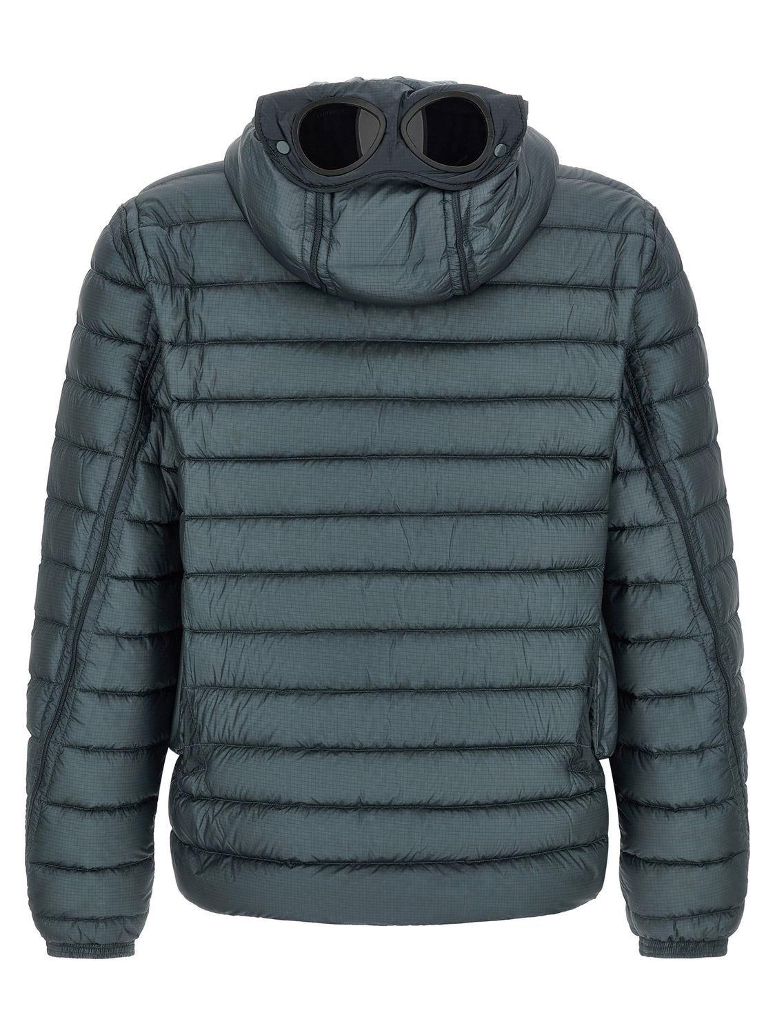 Blue Polyamide Full-Length Jacket