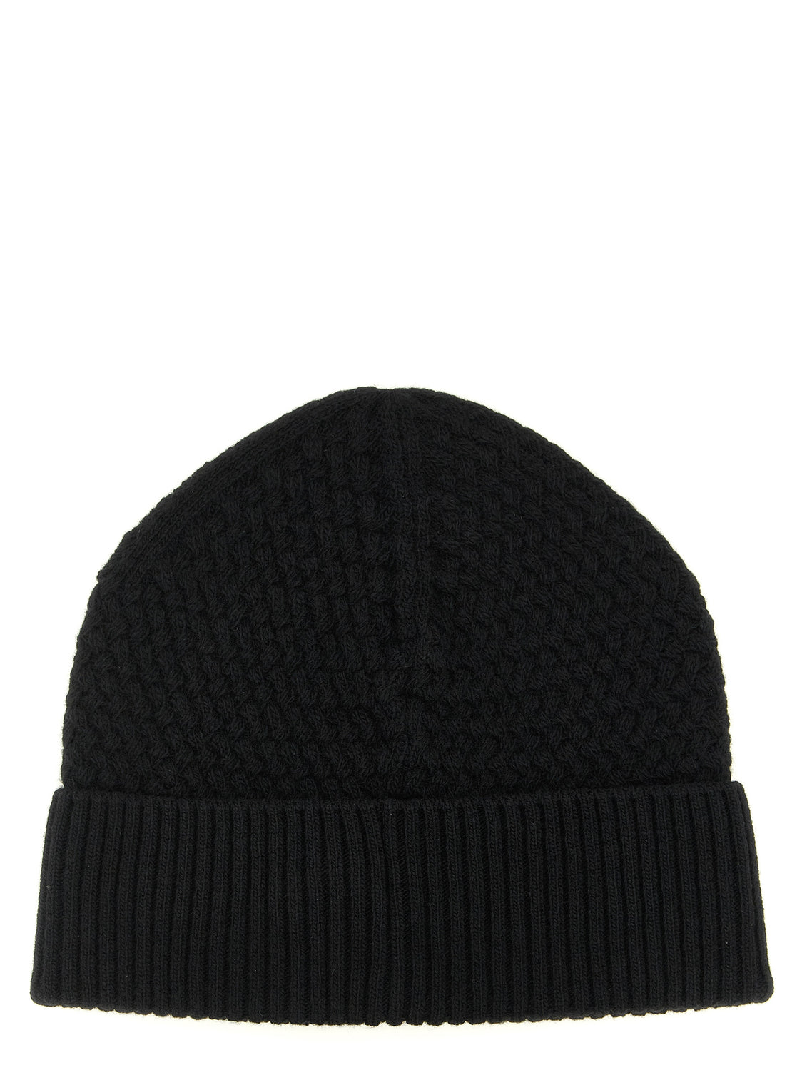 Black Leather Beanie