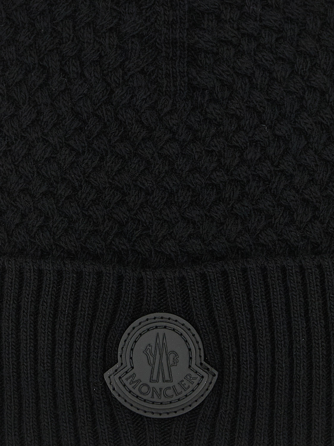 Black Leather Beanie