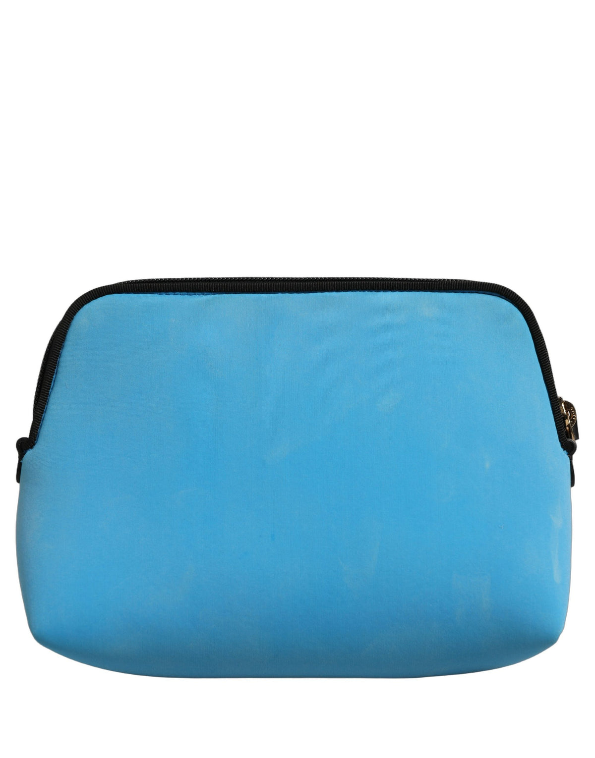 Blue Nylon DG Logo Print Clutch Zip Women Borse Pouch Bag