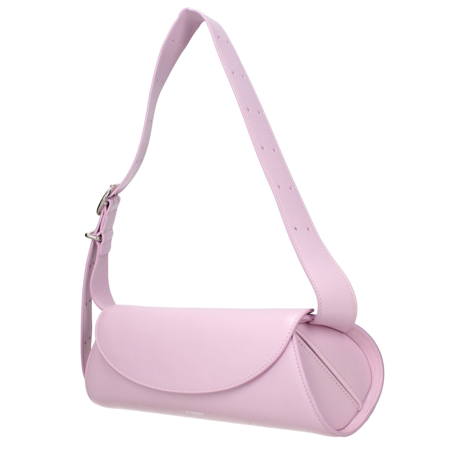 Pink Leather Crossbody Bag