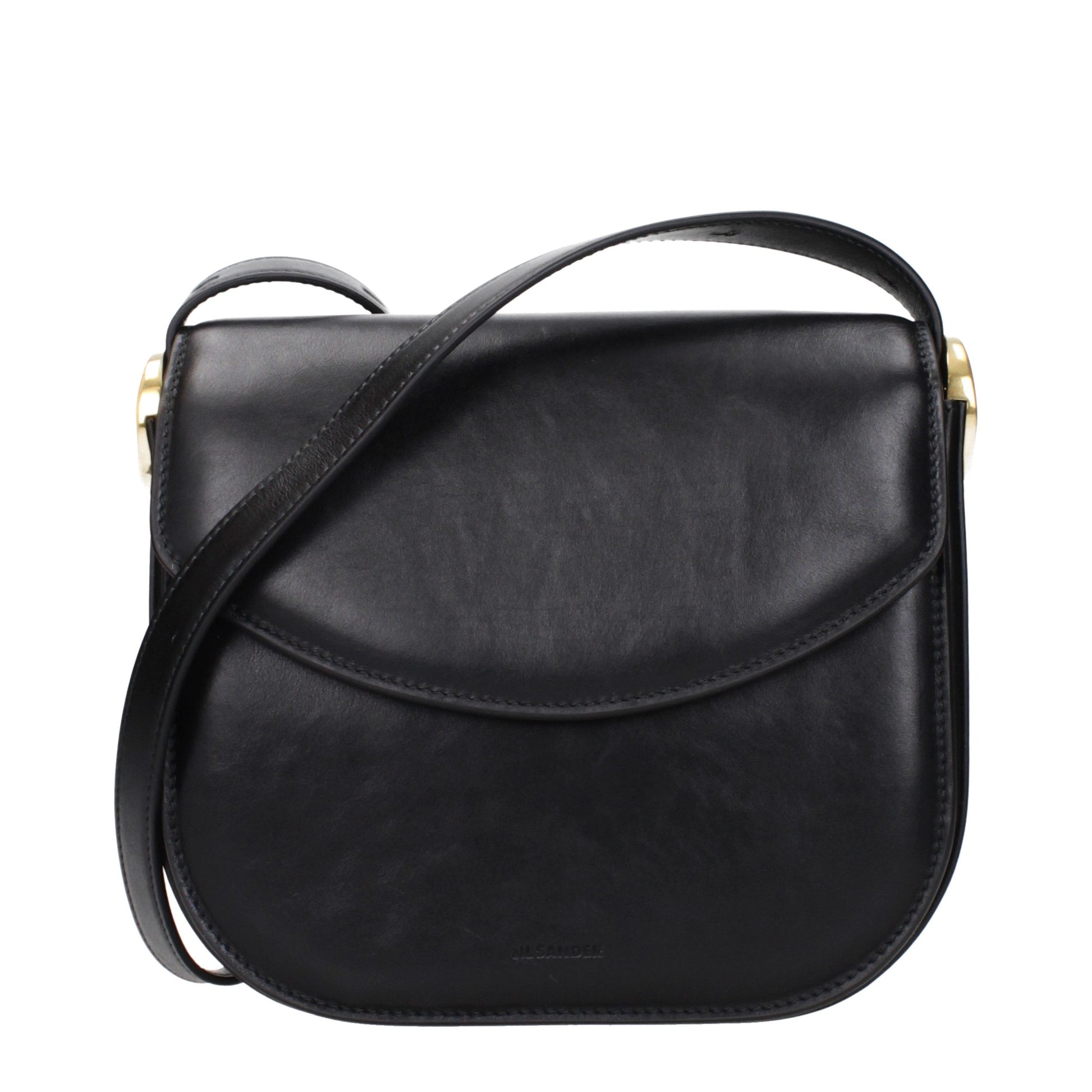 Black Leather Crossbody Bag
