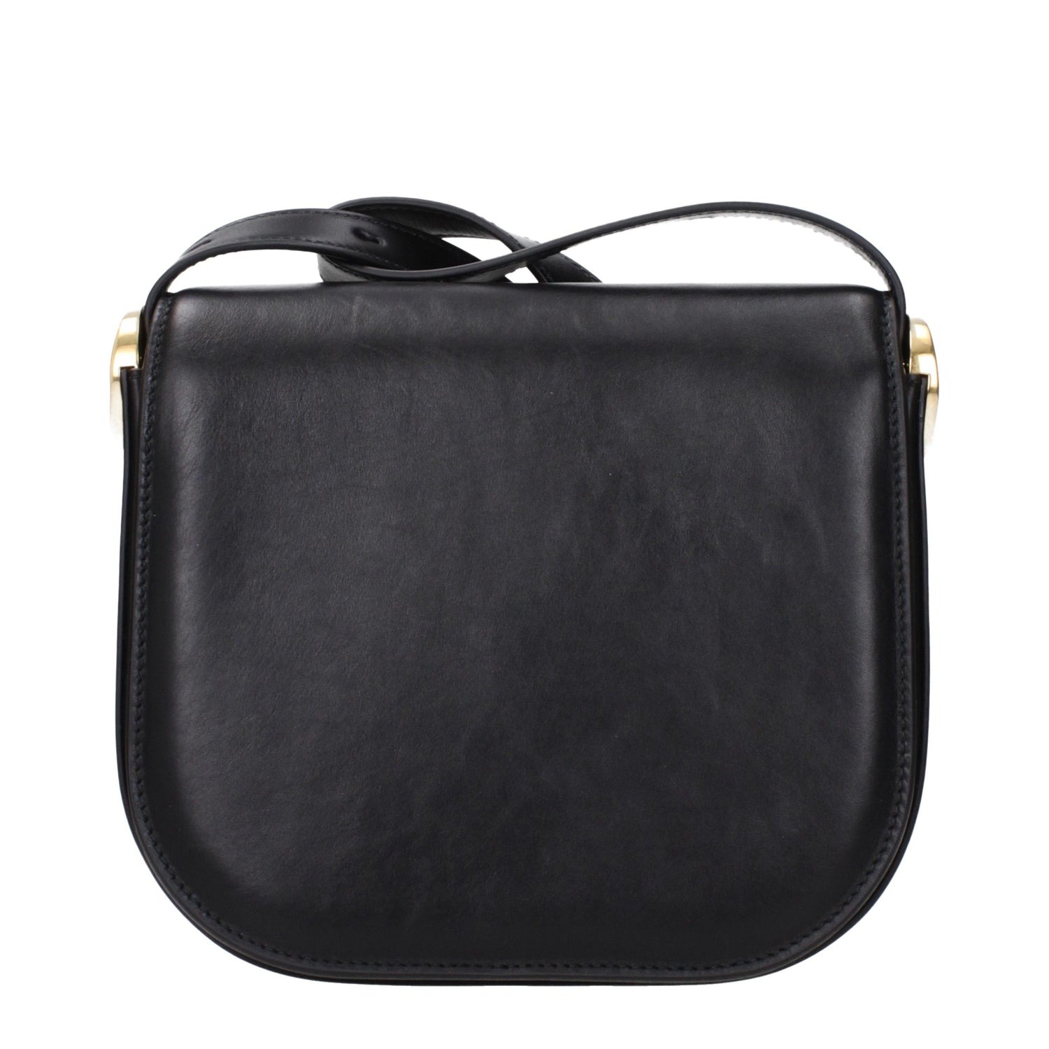 Black Leather Crossbody Bag