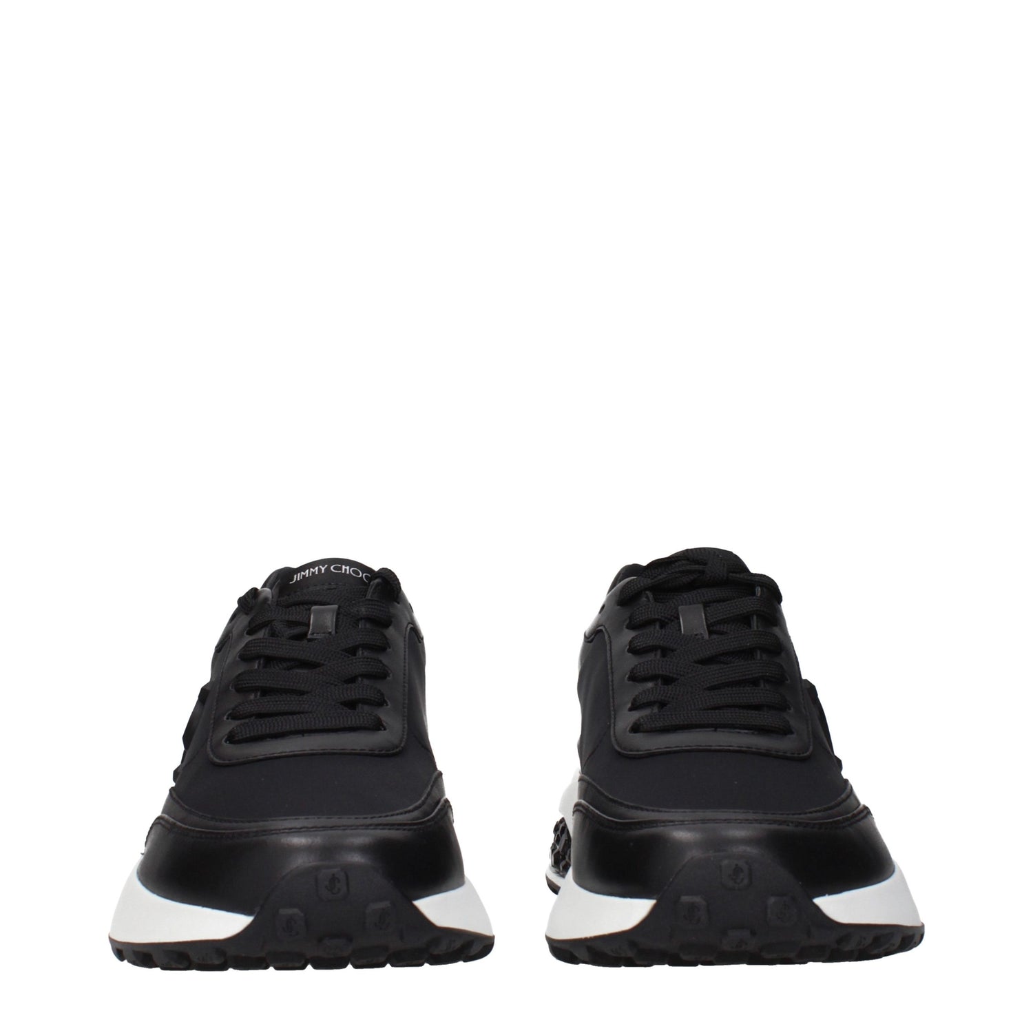 Black Fabric Athletic Sneakers