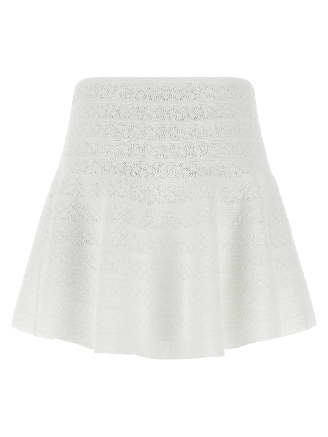 White Viscose Long Skirt