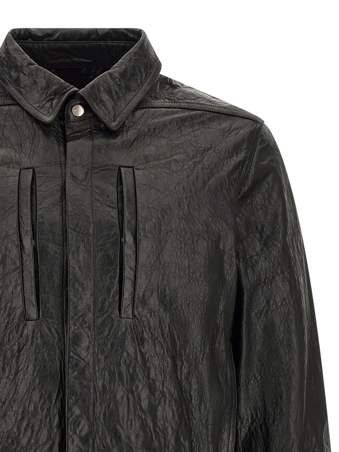 Black Lamb Leather Leather Jacket