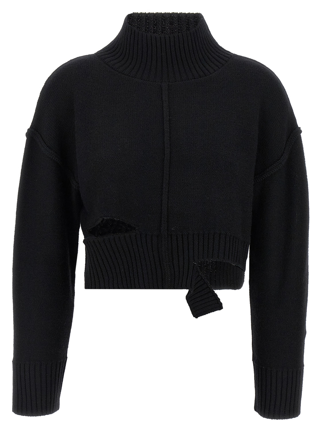 Black Virgin Wool Cardigan