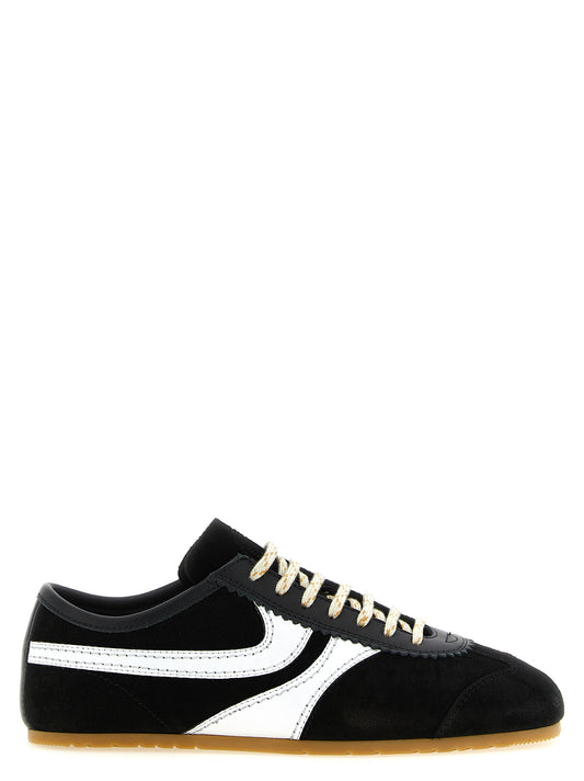 Bicolor Calfskin Athletic Sneakers