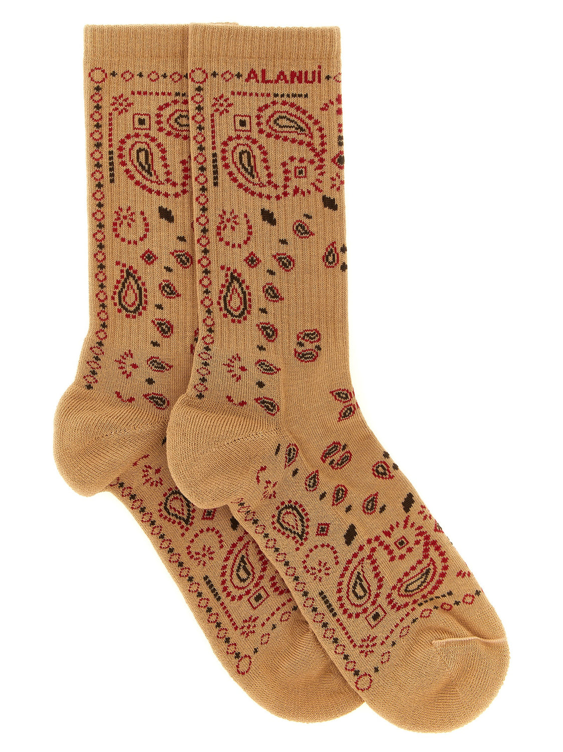 Beige Cotton Socks