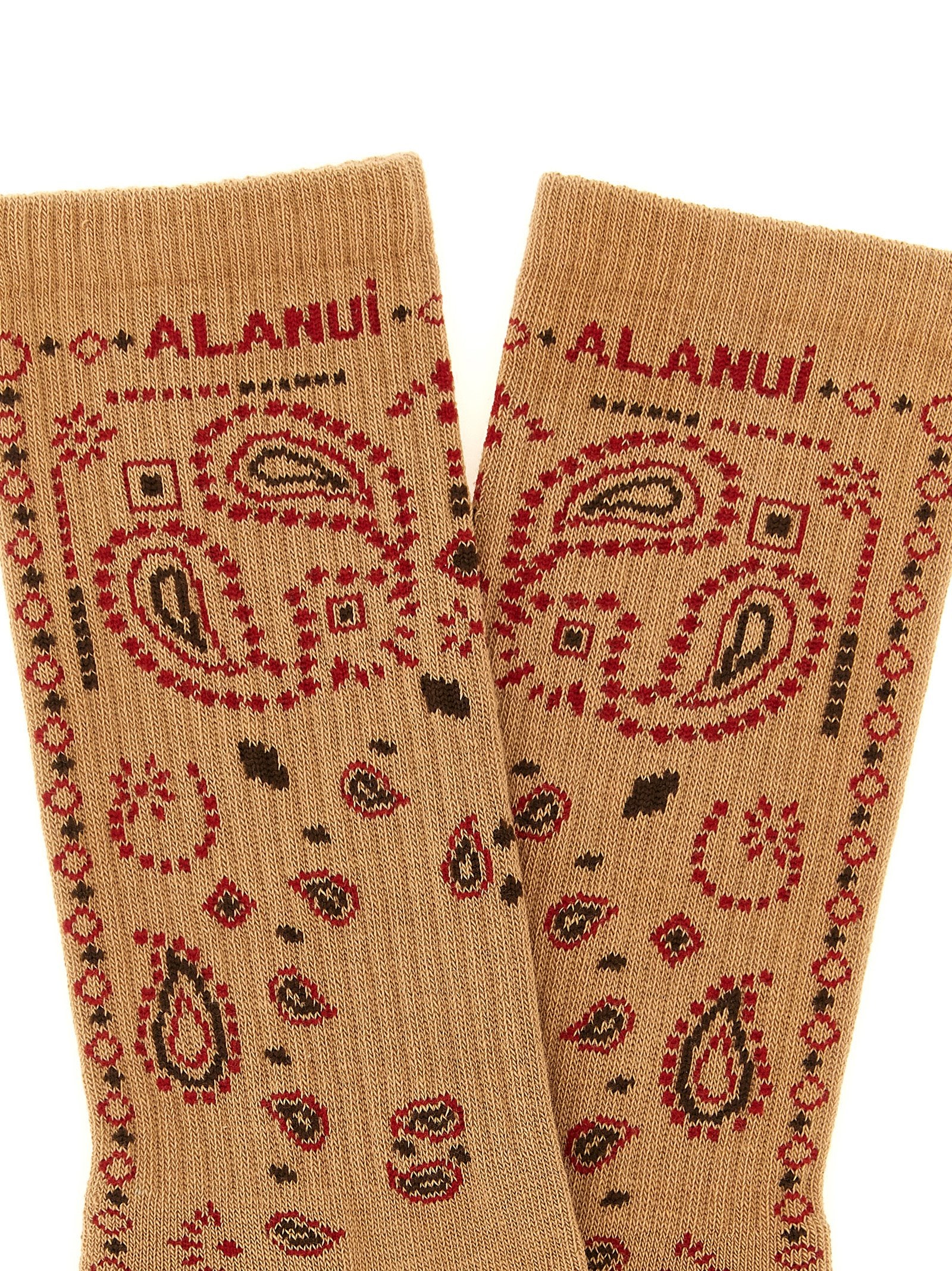 Beige Cotton Socks