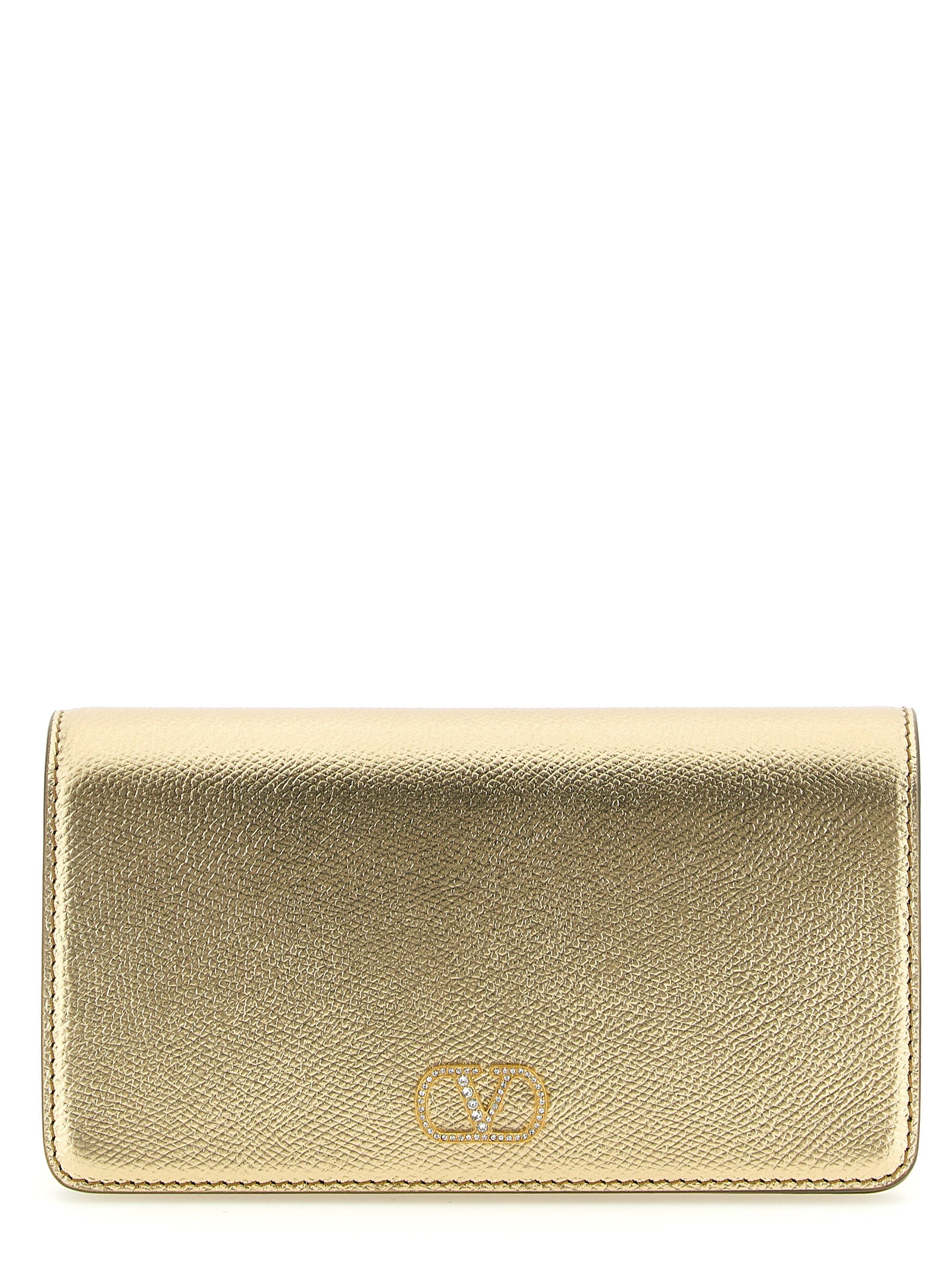 Gold Calfskin Crossbody Bag