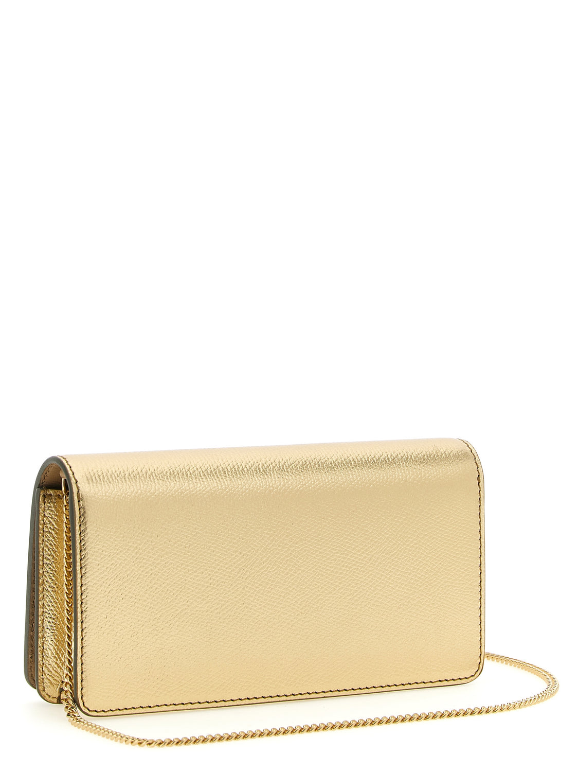 Gold Calfskin Crossbody Bag