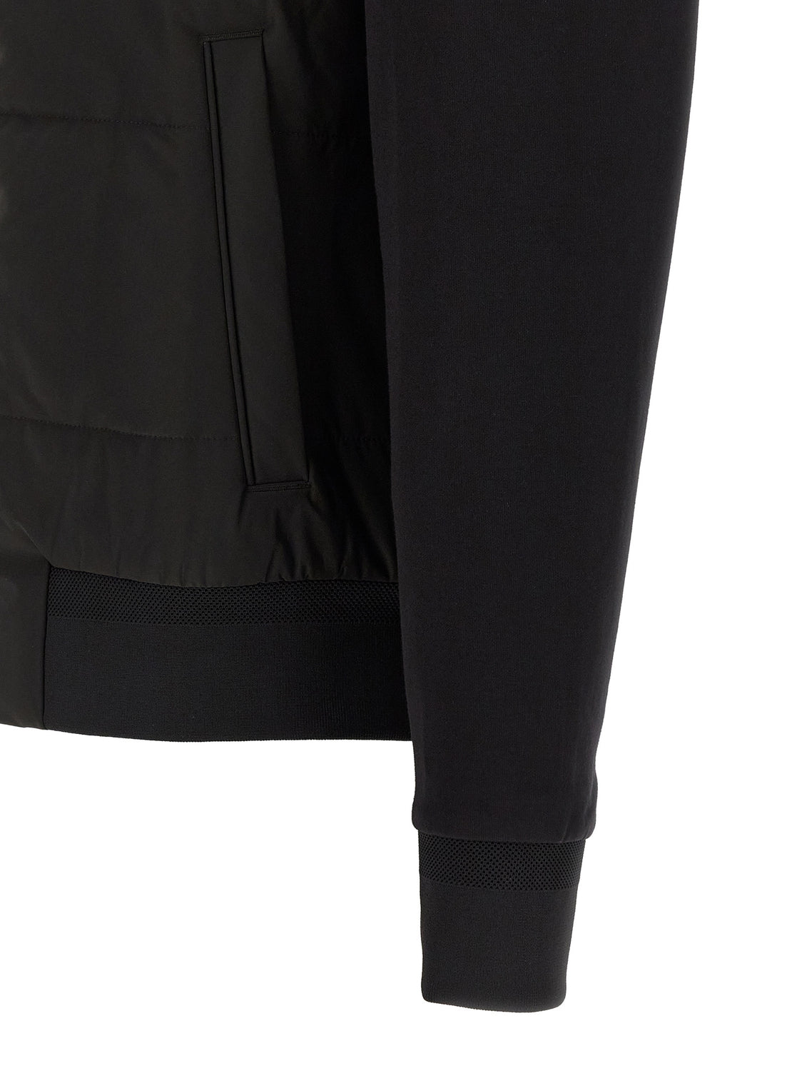 Black Cotton Sweatshirt