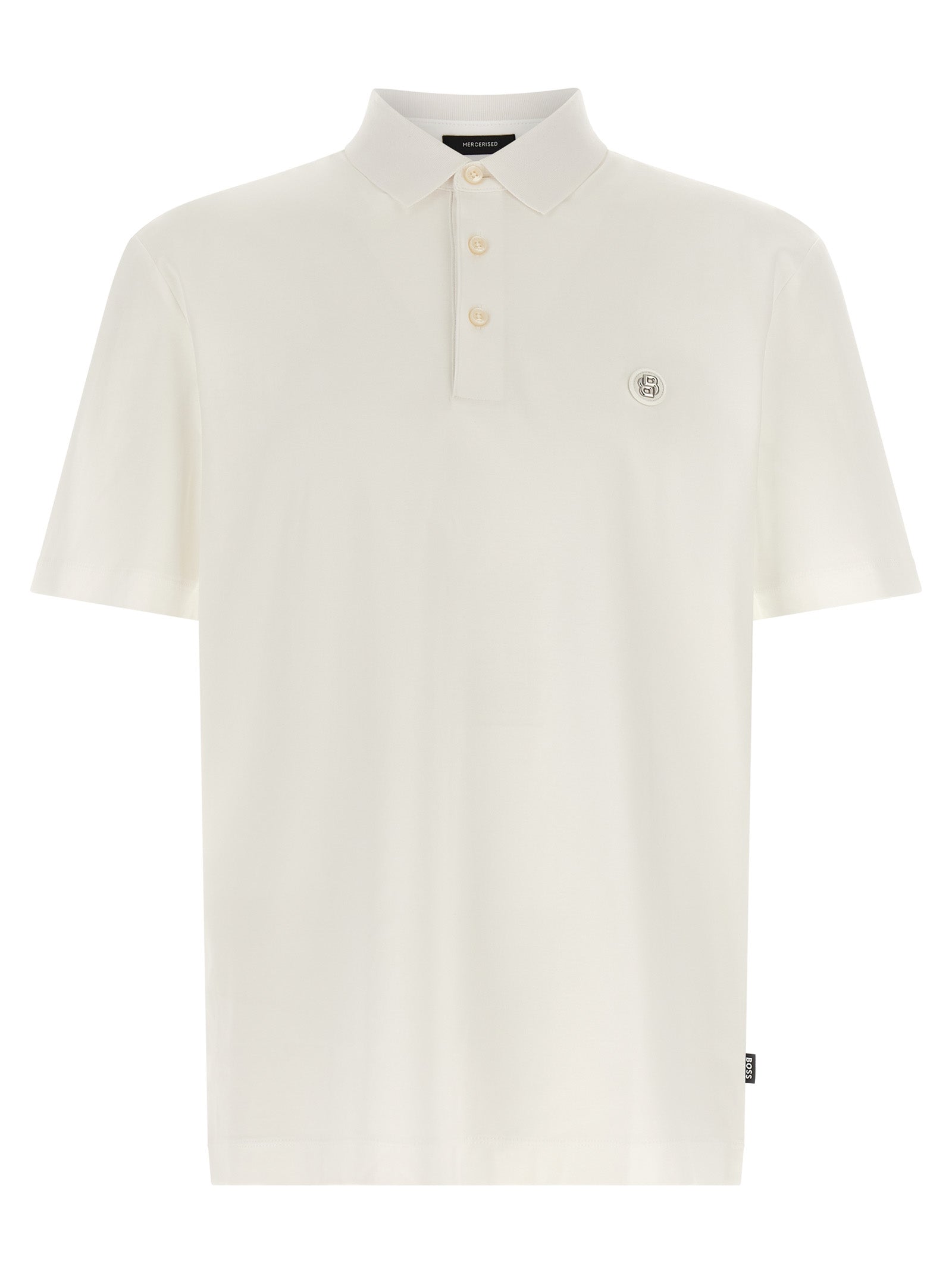 White Cotton Polo Shirt