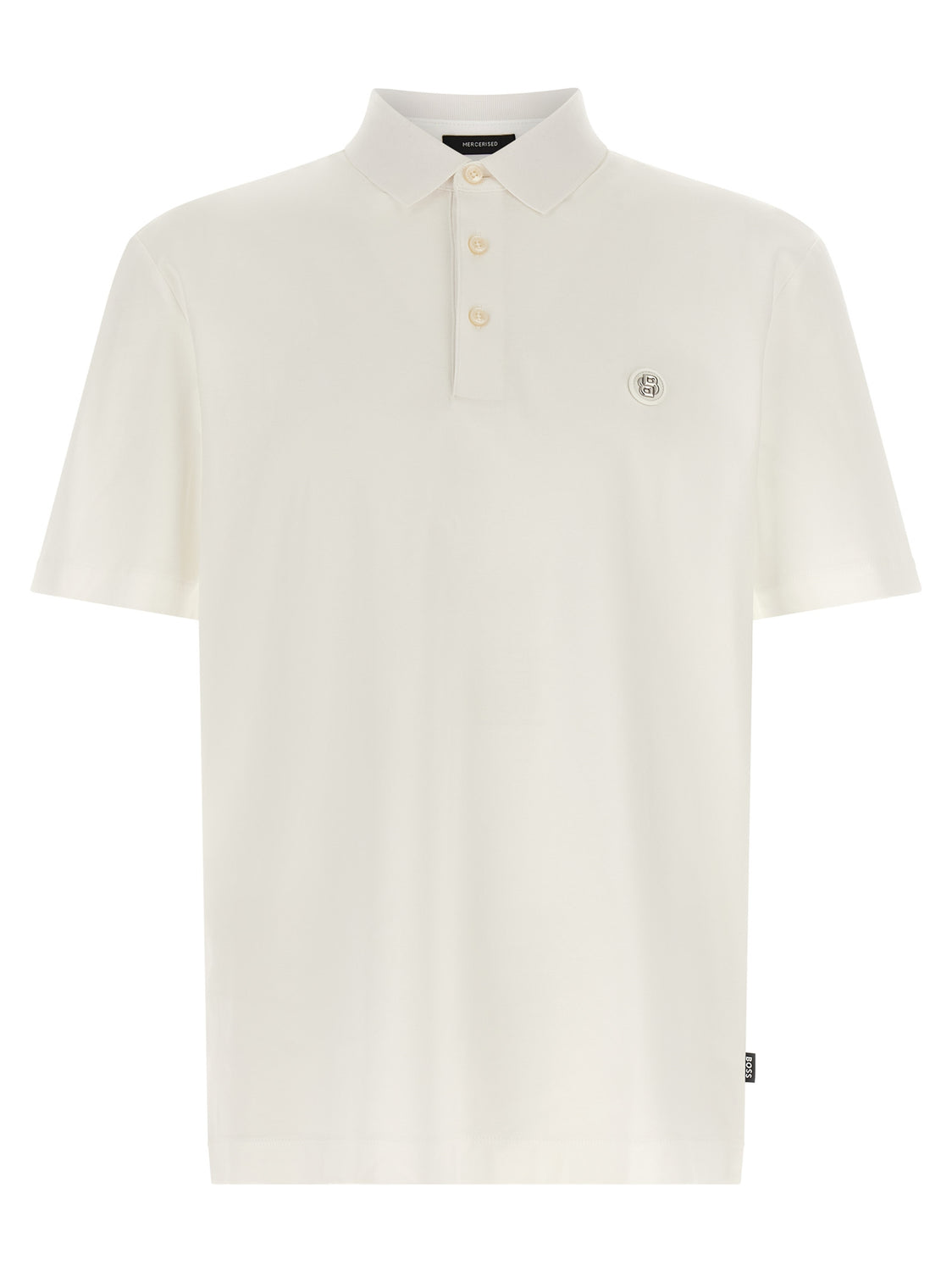 White Cotton Polo Shirt