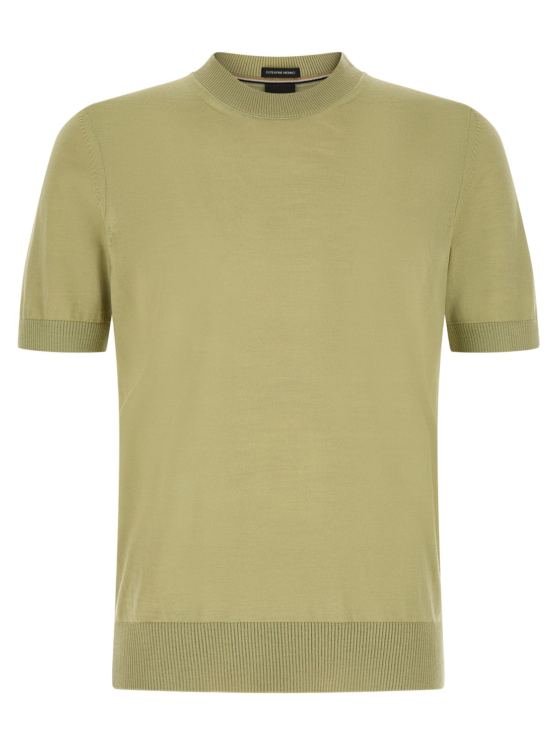 Bicolor Virgin Wool T-Shirt