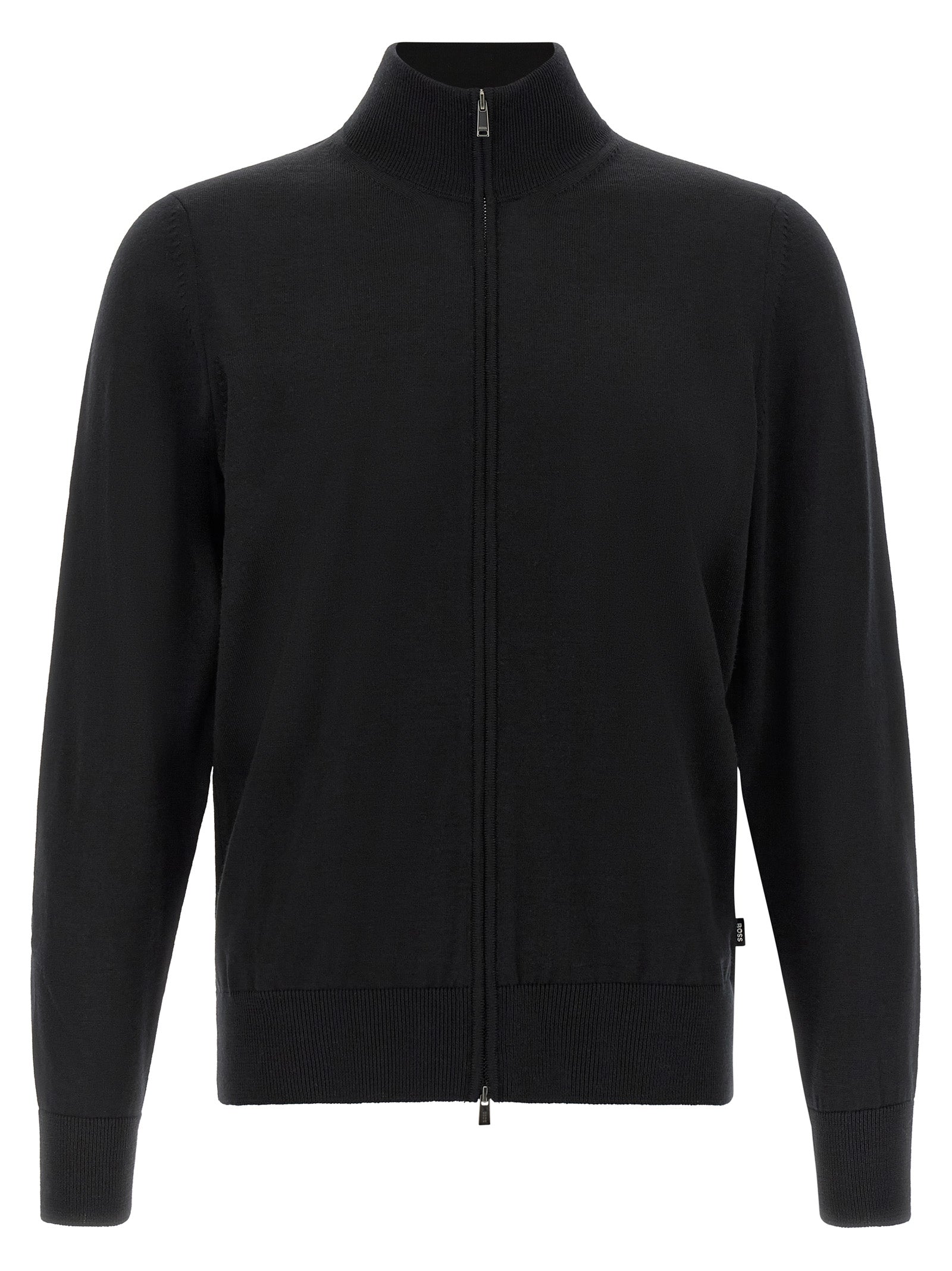 Black Virgin Wool Cardigan