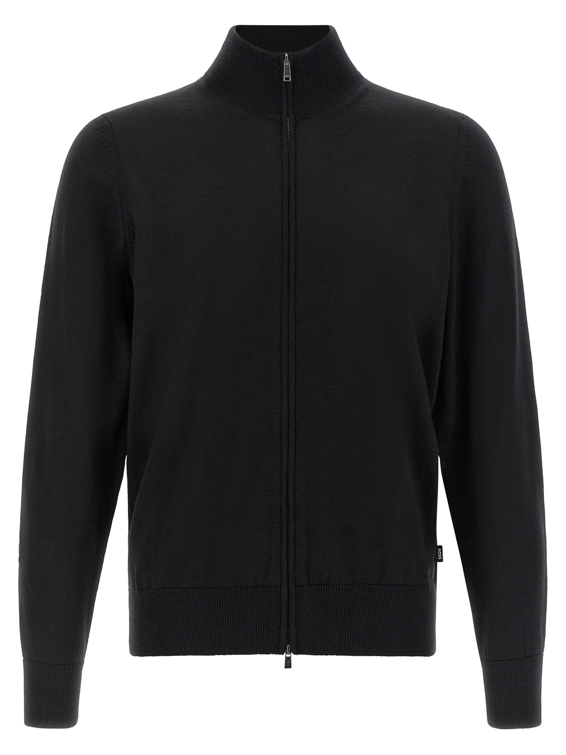 Black Virgin Wool Cardigan