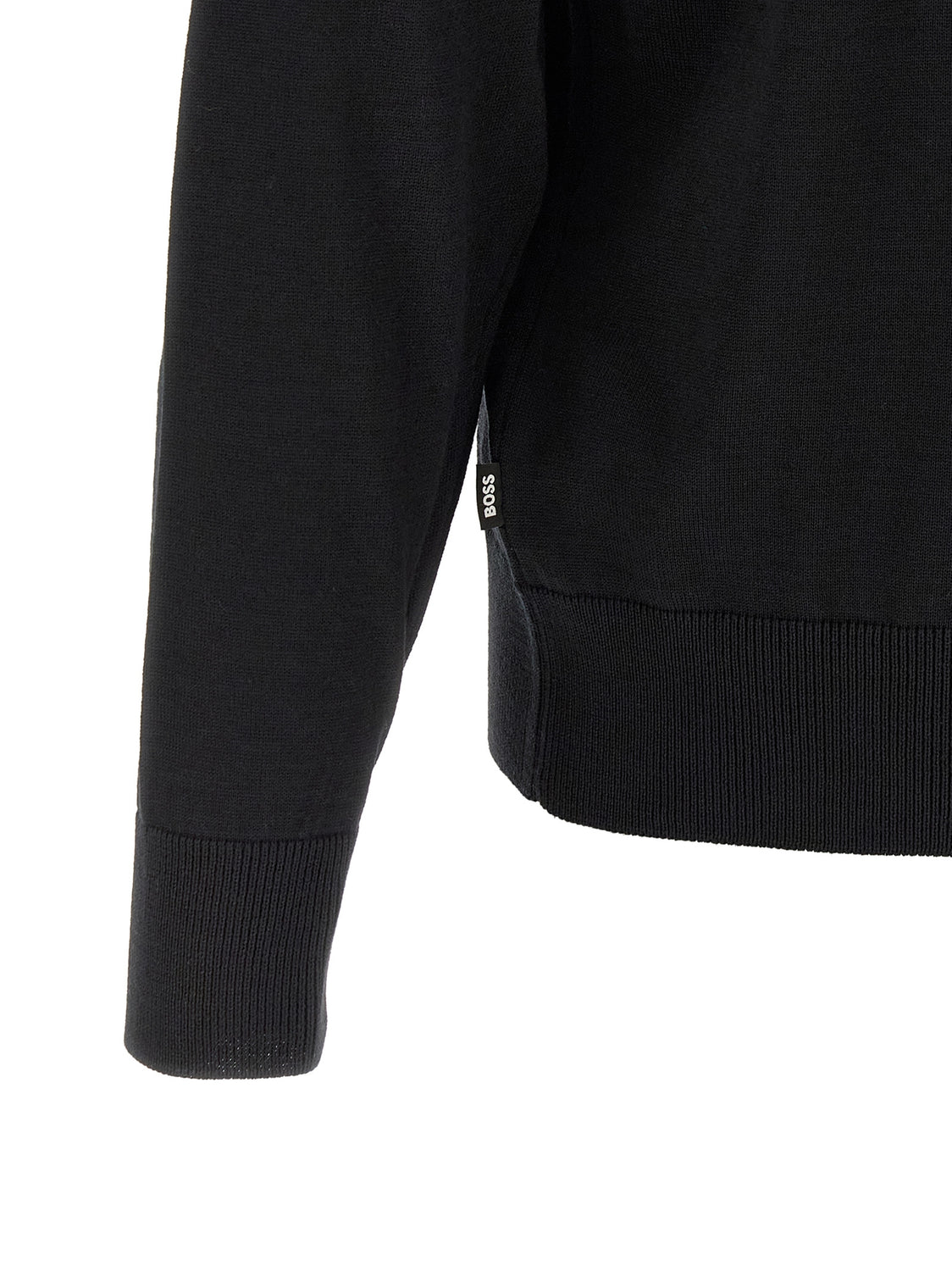 Black Virgin Wool Cardigan