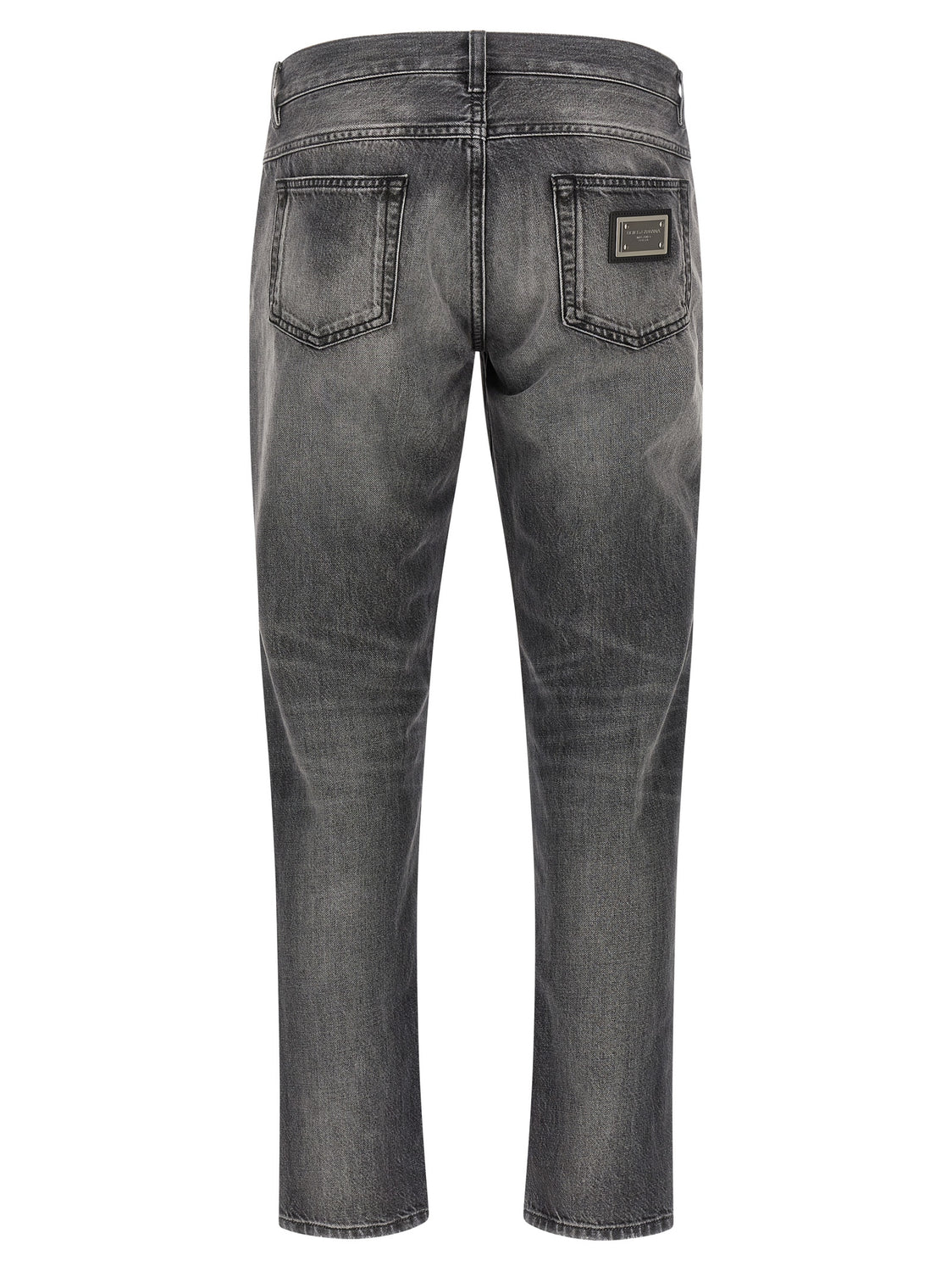 Gray Cotton Jeans Denim