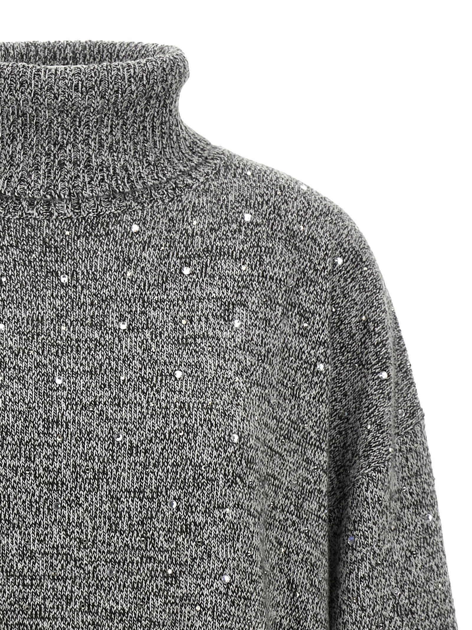Gray Polyester Cardigan