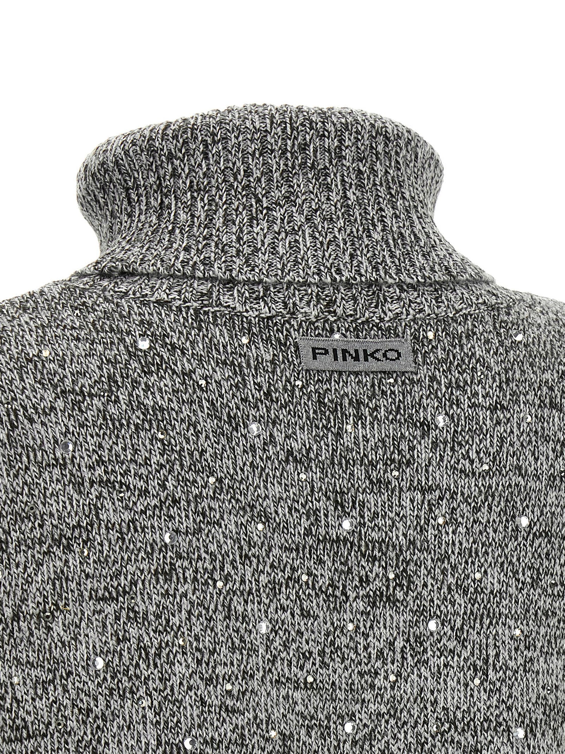Gray Polyester Cardigan