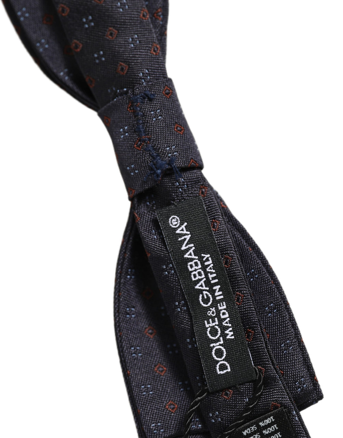 Black Diamond Pattern Adjustable Neck Papillon Bow Tie