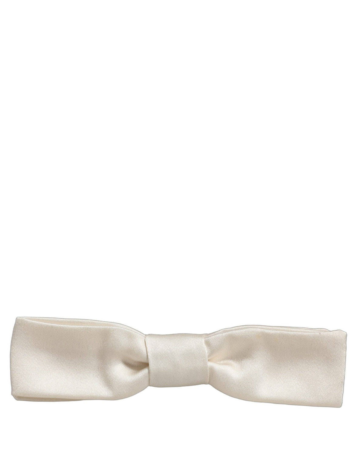 Men White 100% Silk Adjustable Neck Papillon Bow Tie