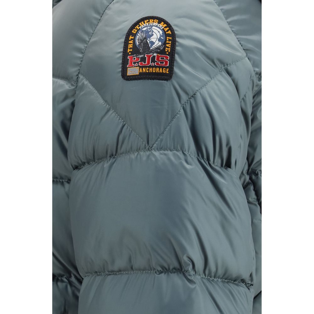 Bicolor Goose Down Full-Length Jacket