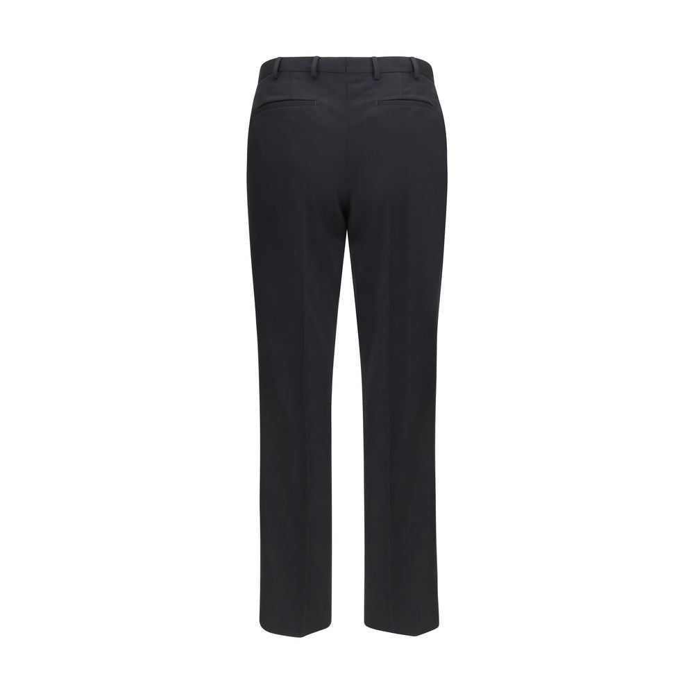 Black Wool Oves Aries Casual Pants