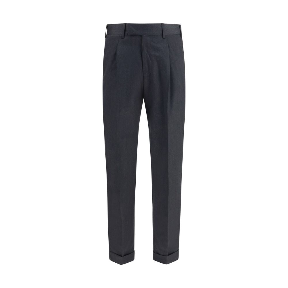 Gray Wool Oves Aries Casual Pants