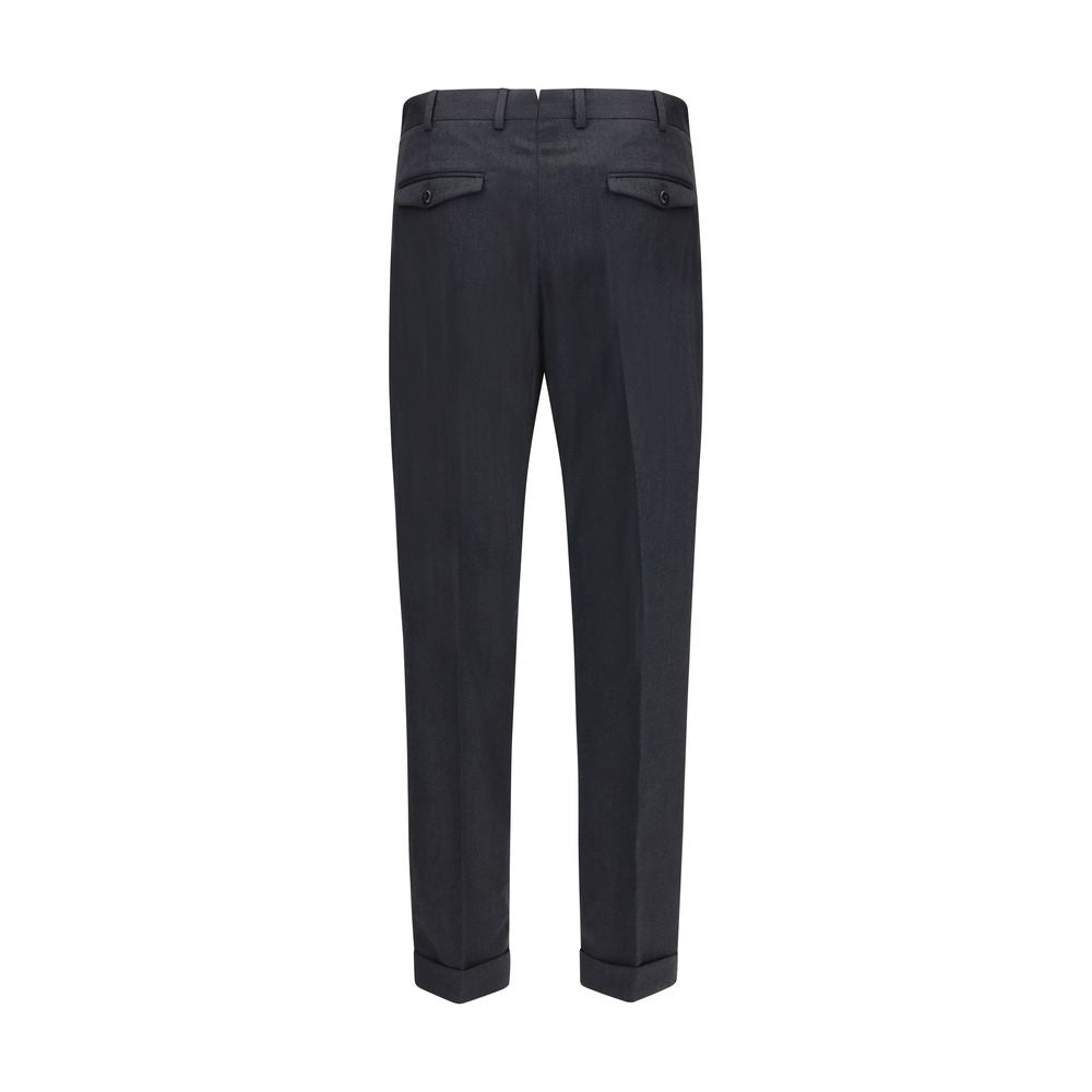 Gray Wool Oves Aries Casual Pants