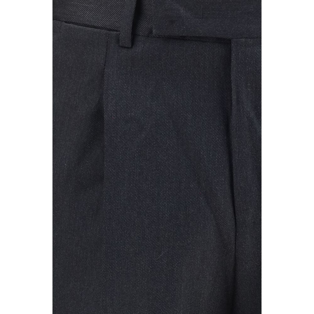 Gray Wool Oves Aries Casual Pants
