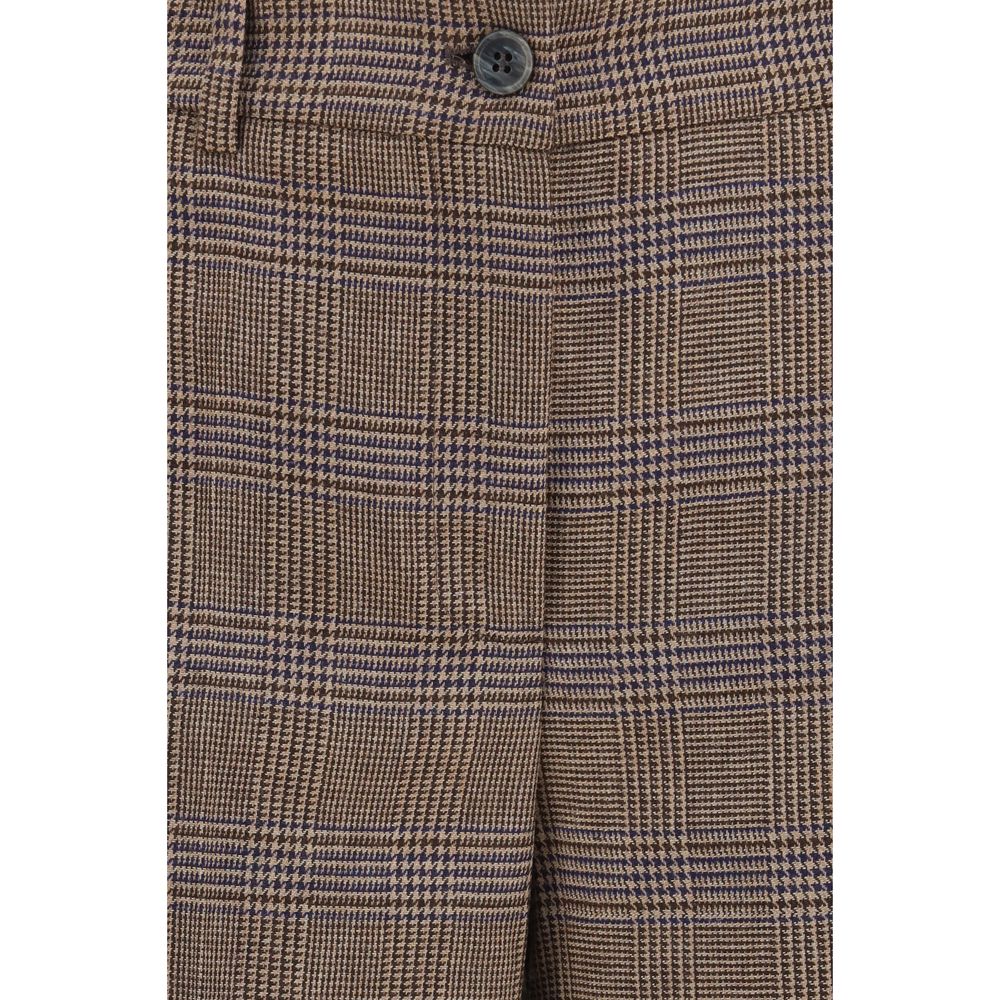 Brown Wool Oves Aries Casual Pants