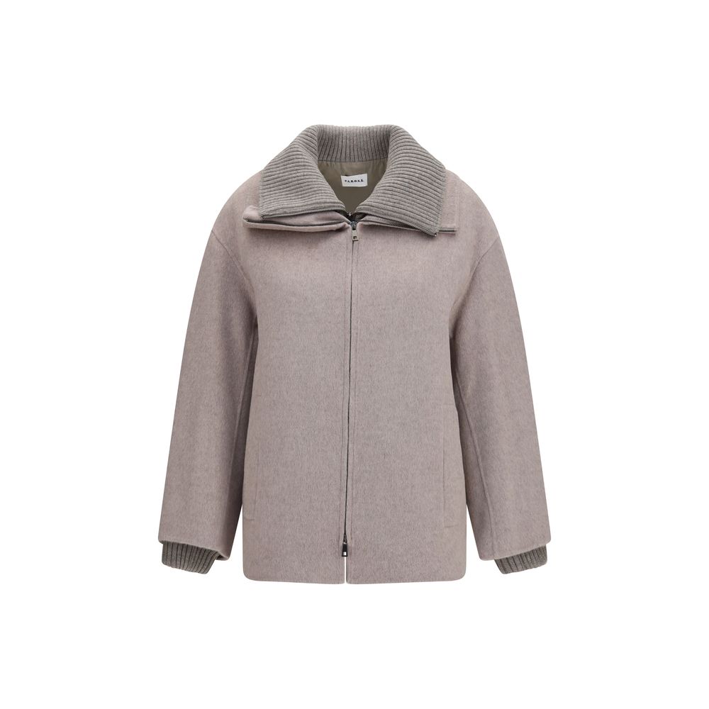Beige Wool Oves Aries Full-Length Jacket