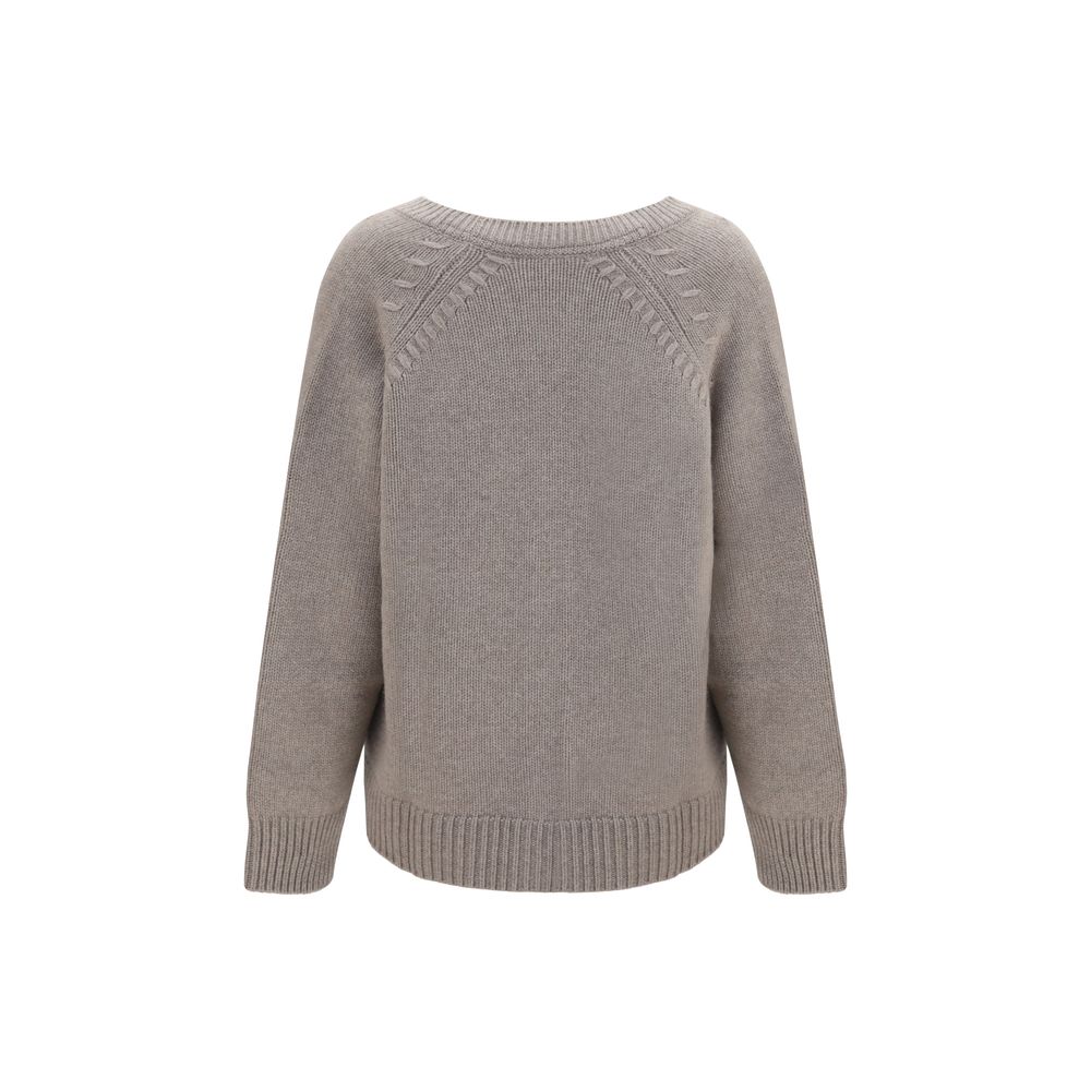 Beige Cashmere Cardigan