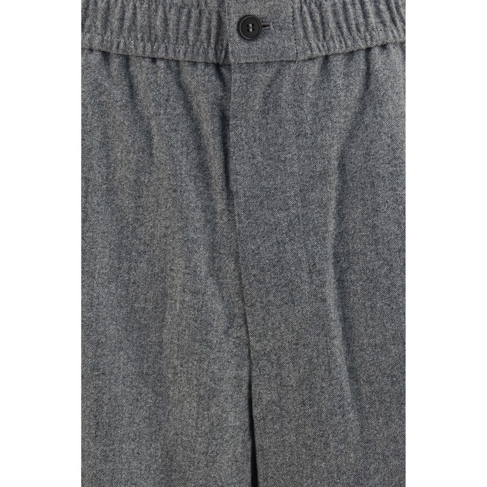 Gray Wool Oves Aries Casual Pants