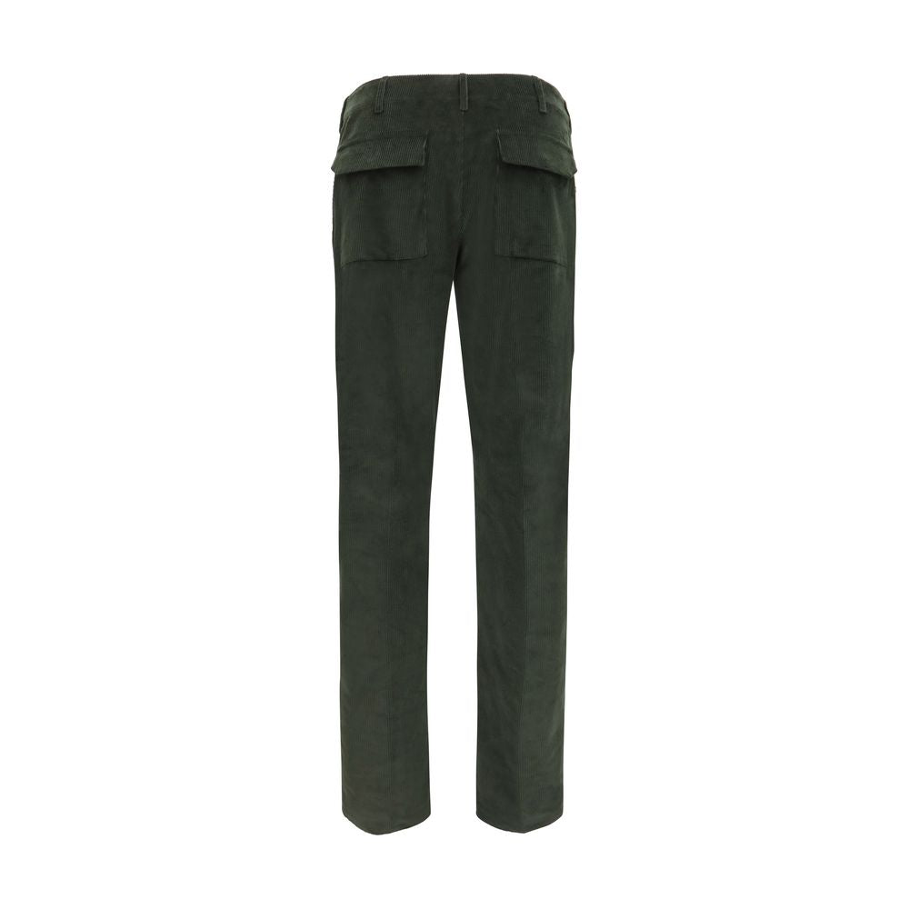 Bicolor Cotton Casual Pants