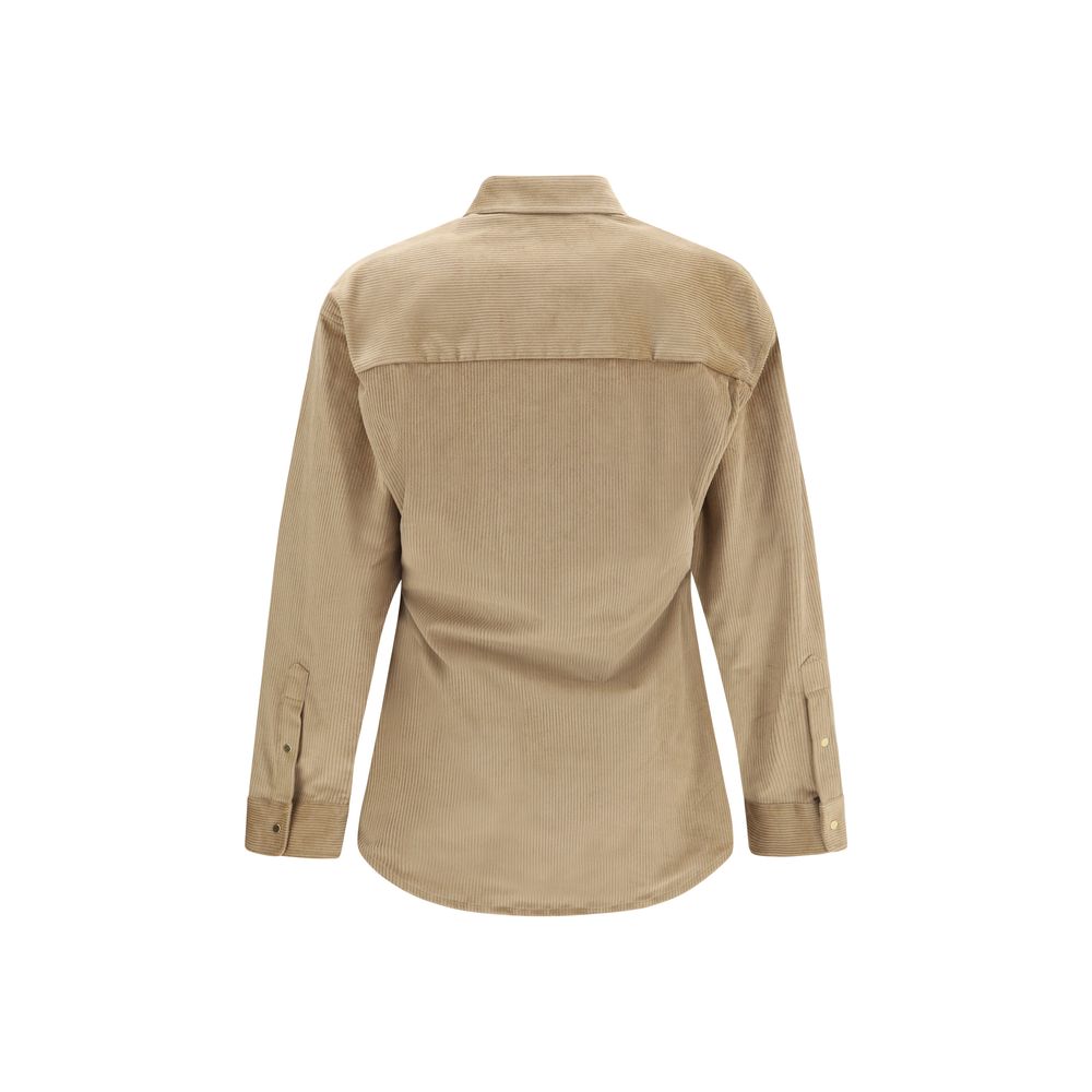 Beige Denim Shirt