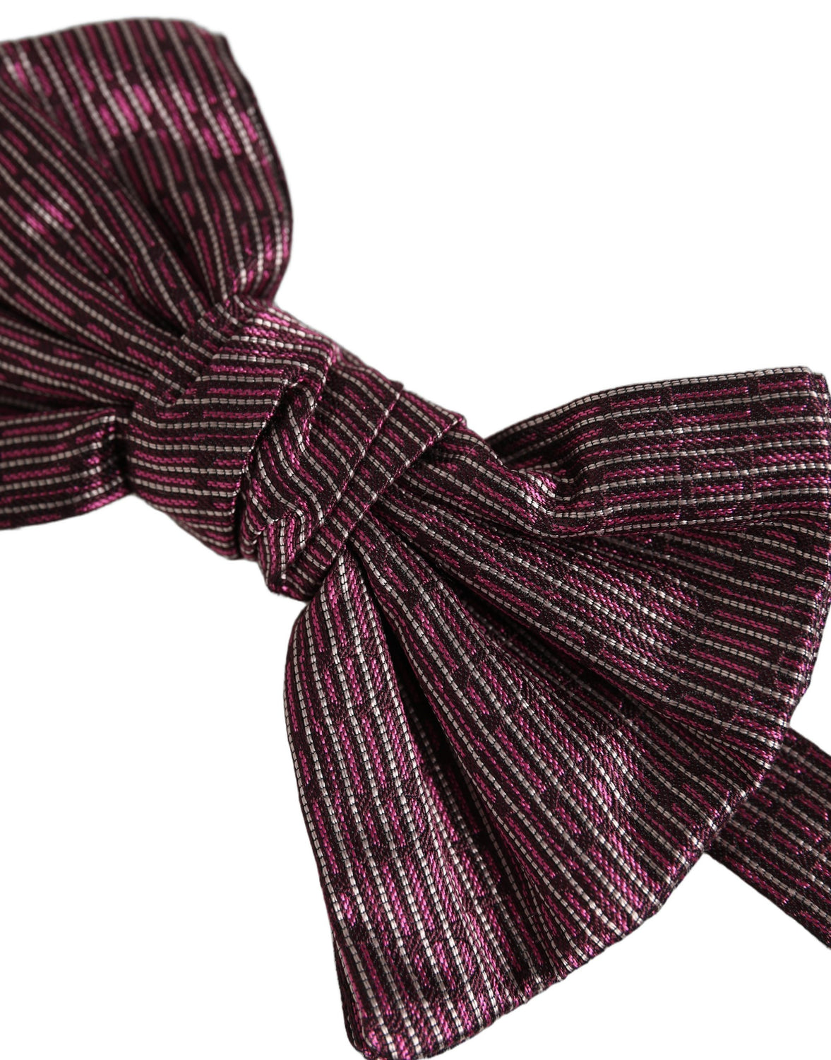 Men Maroon 100% Silk Adjustable Neck Papillon Bow Tie