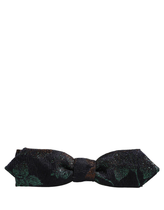 Men Multicolor 100% Silk Adjustable Neck Papillon Bow Tie
