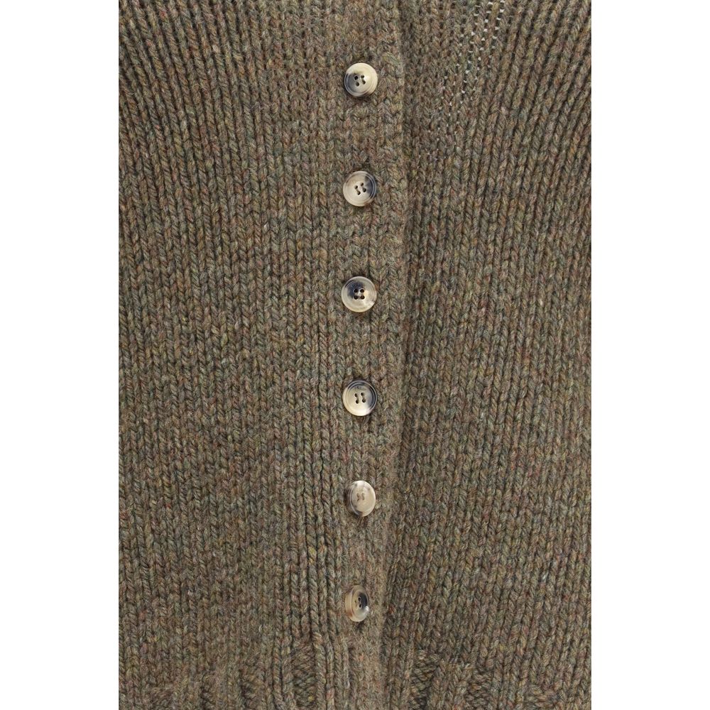 Bicolor Cashmere Cardigan
