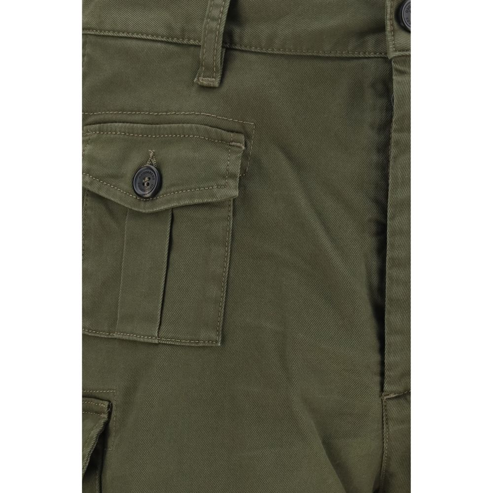 Bicolor Cotton Bermuda Shorts